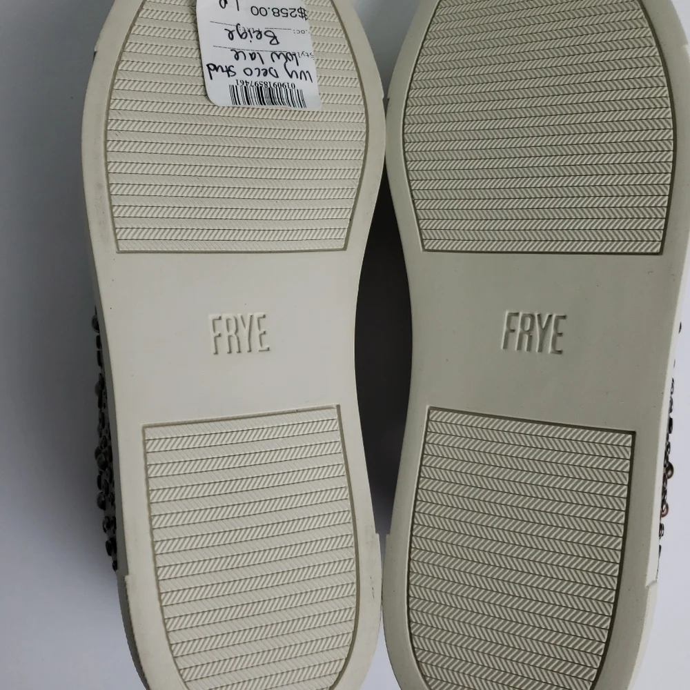 Frye Ivy Deco Studd Low Lace Leather Sneaker Sz 7.5